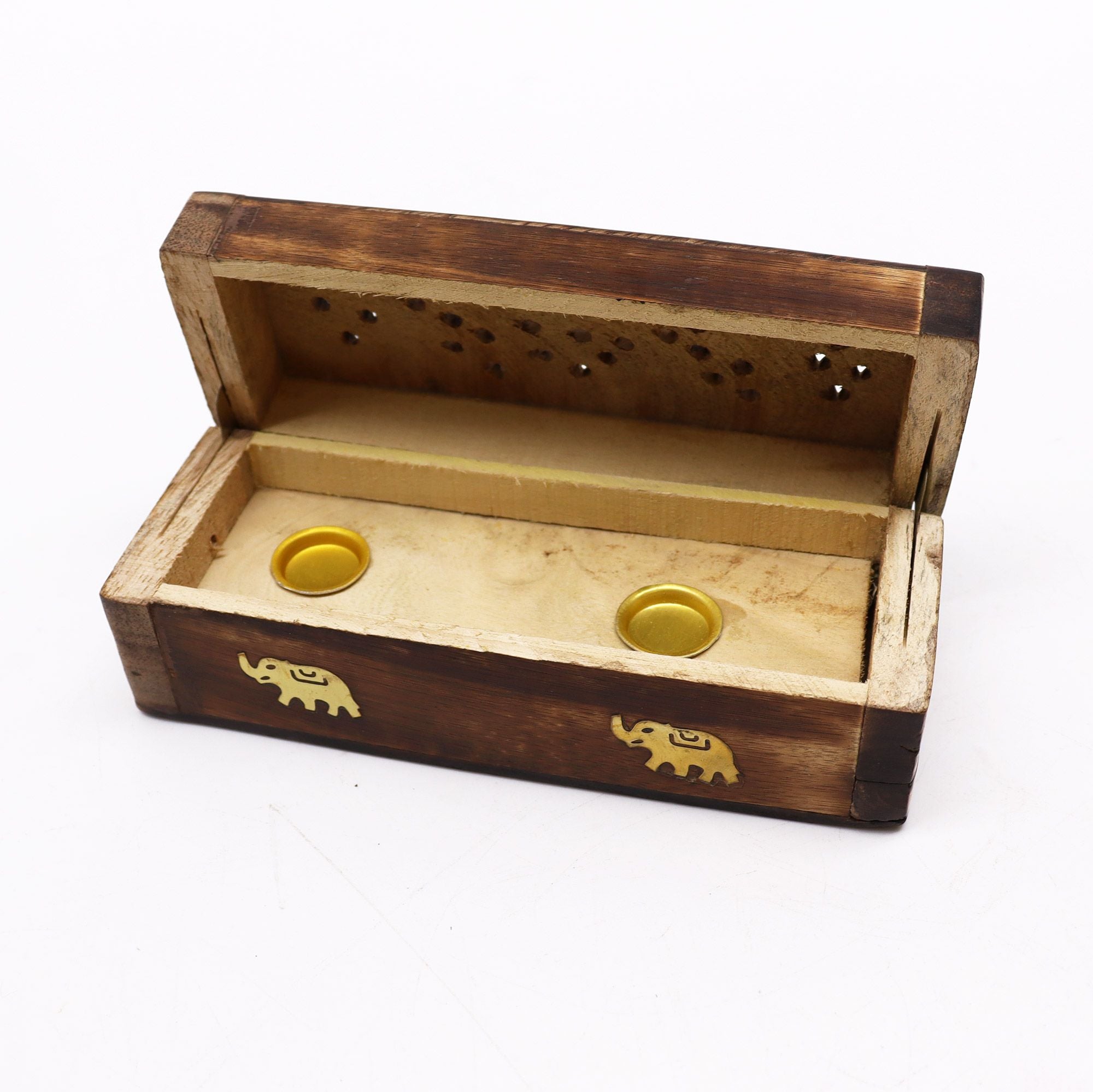 Caja de humo para conos en madera de mango