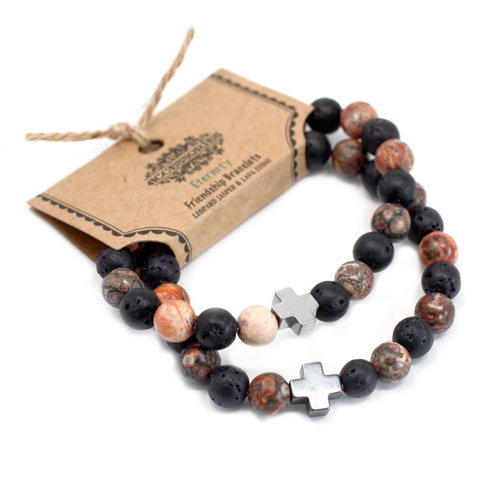Set of 2 Natural Stone Bracelets – Eternity
