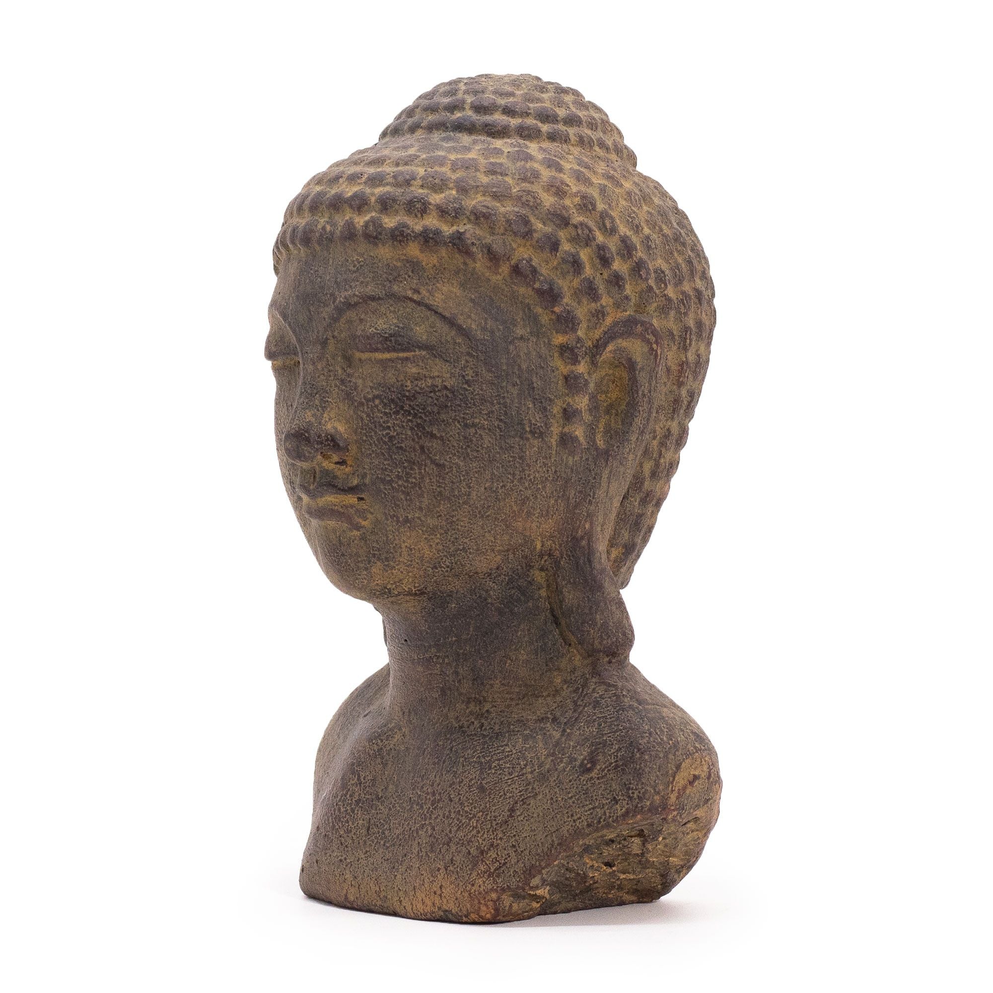 Cabeça de Buda Tranquilidade – Cinzento