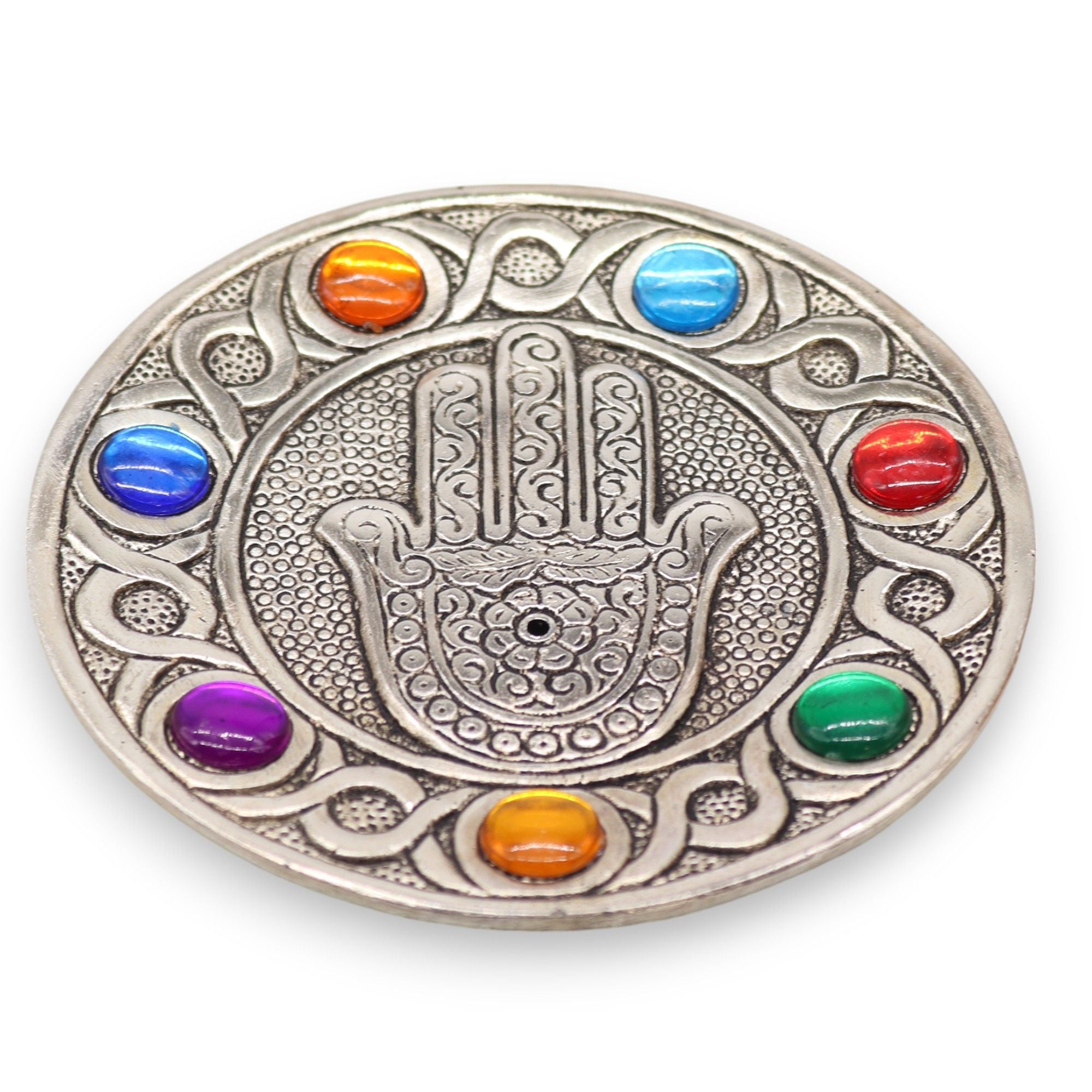 Suporte de Incenso Hamsa Sete Chakras