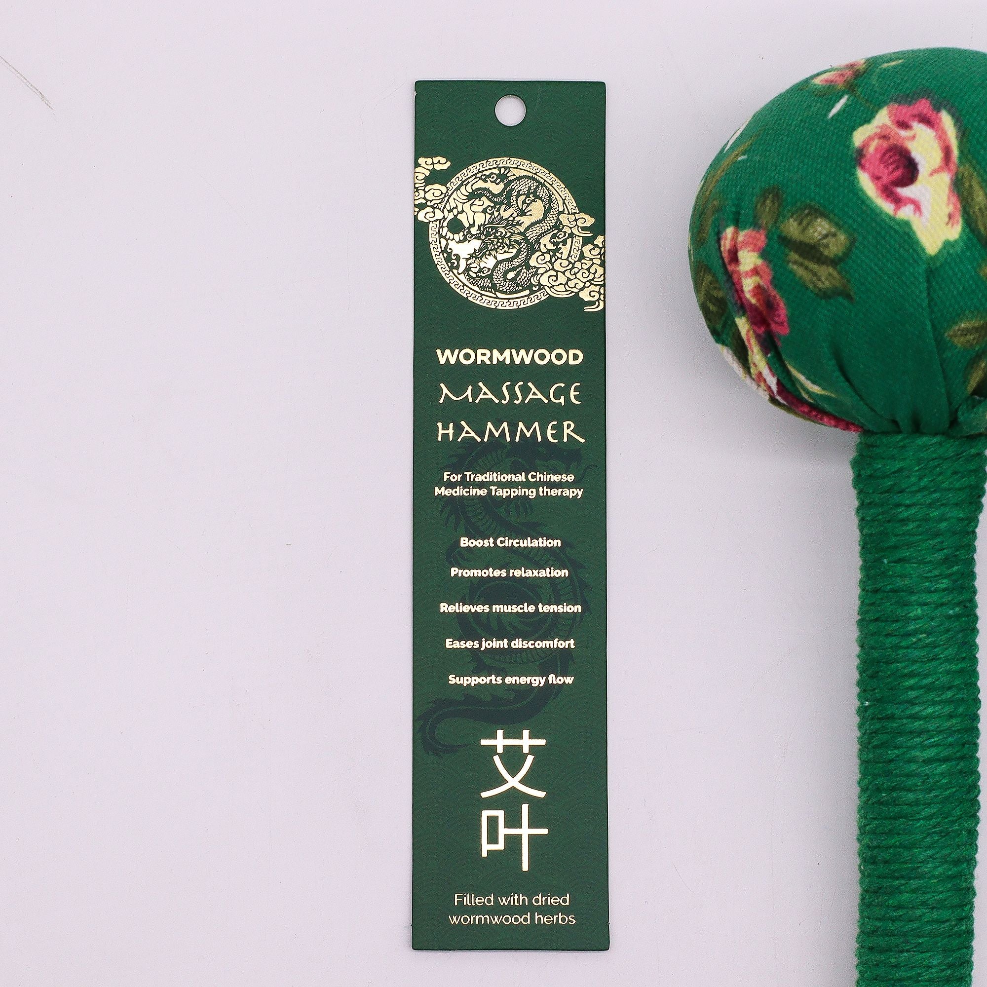 Martelo de Massagem com Artemísia – Verde