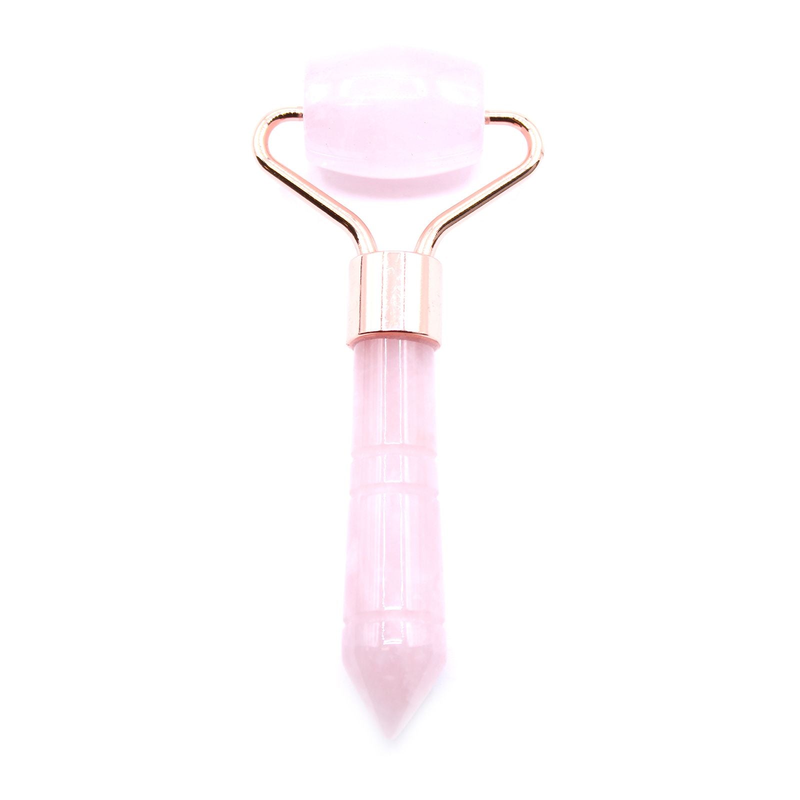 Mini Rolo Facial em Pedra Natural, Quartzo Rosa