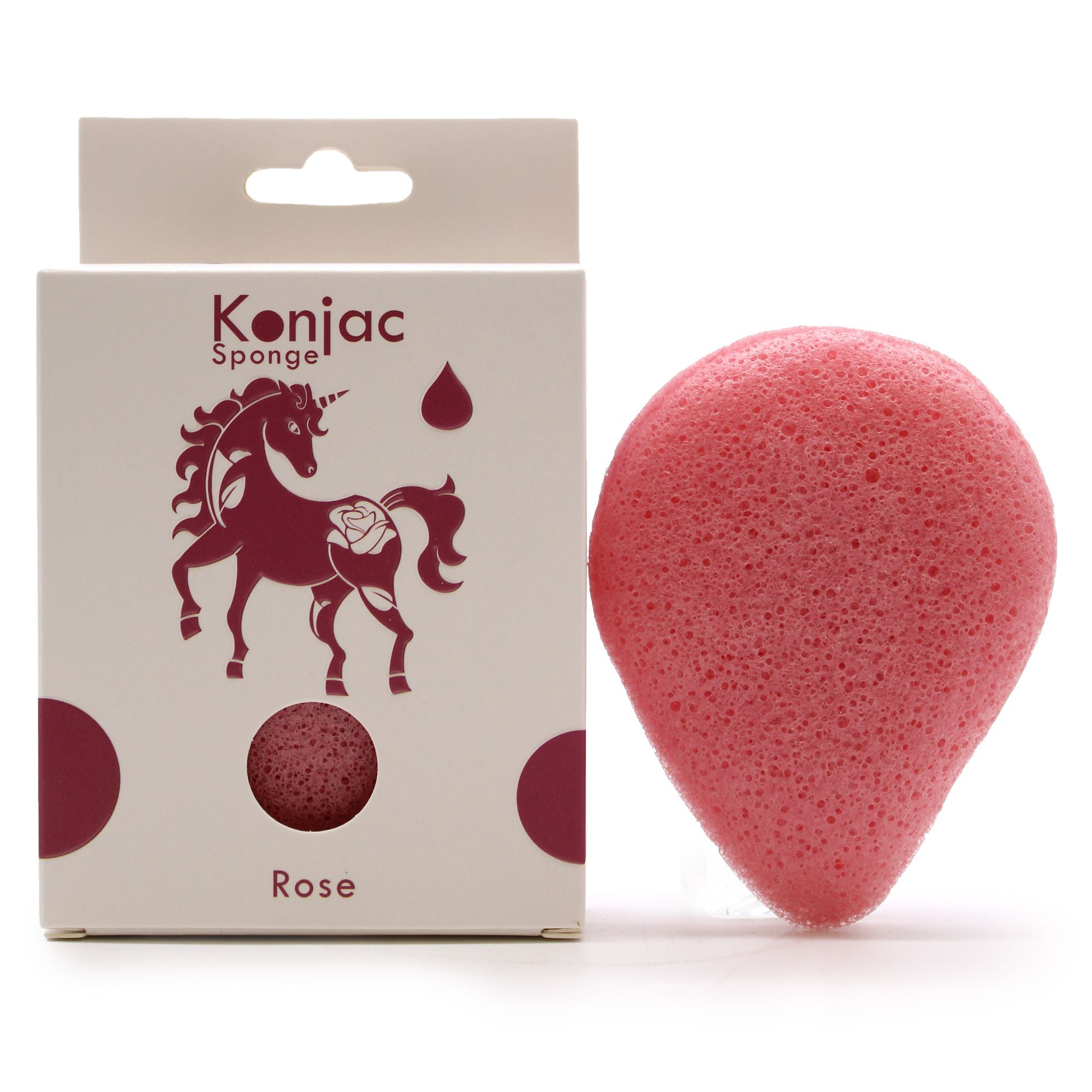 Esponja Facial Konjac con Rosa, Antienvejecimiento