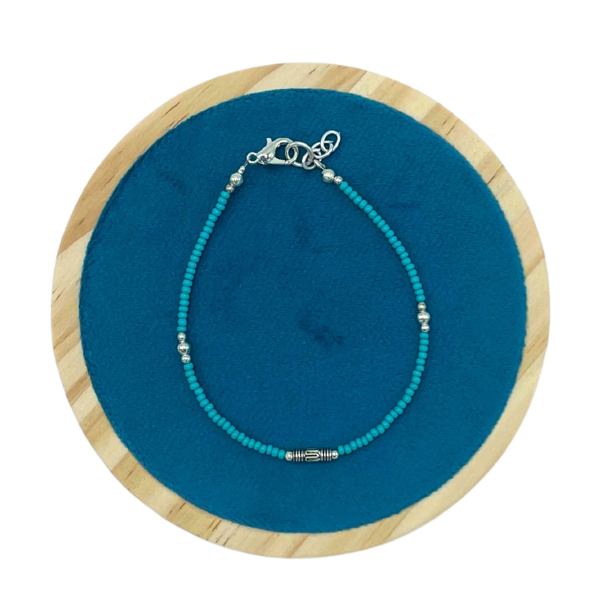 Pulsera Nepalí de Gemas Extrafinas - Turquesa y Lágrima