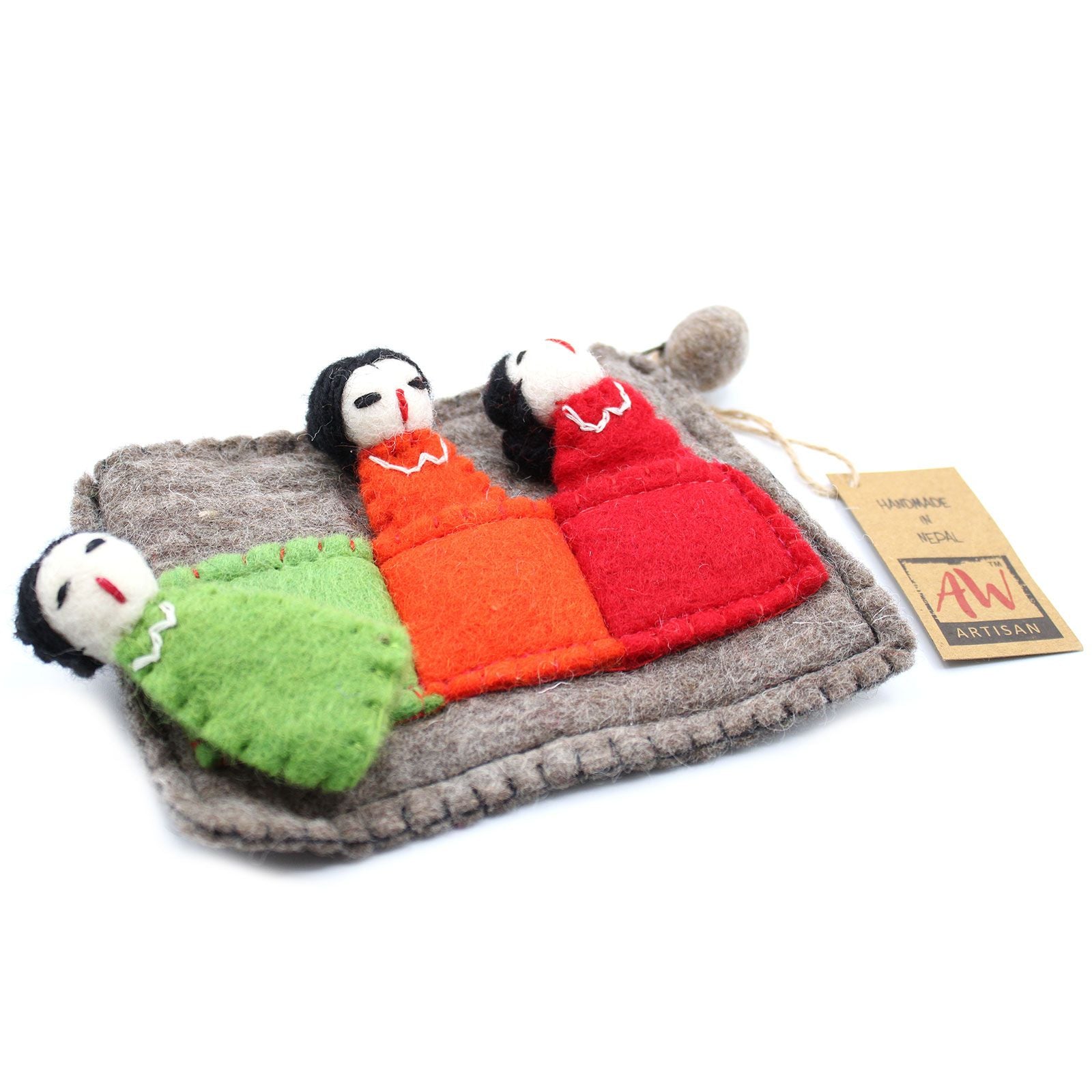 Bolsa con marionetas de dedo - Amigos