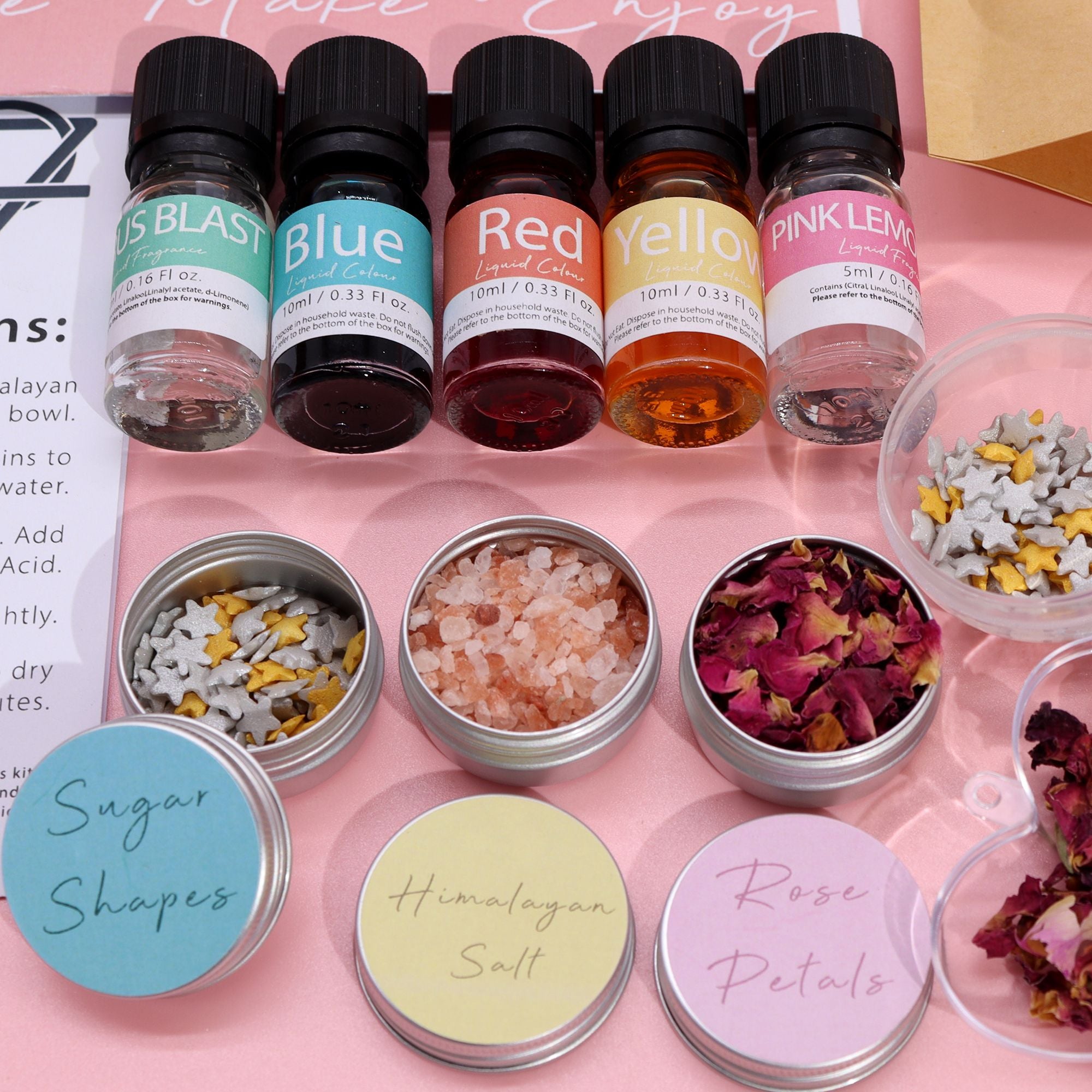 Kit de Bombas de Banho - Rosa e Pastilha Elástica