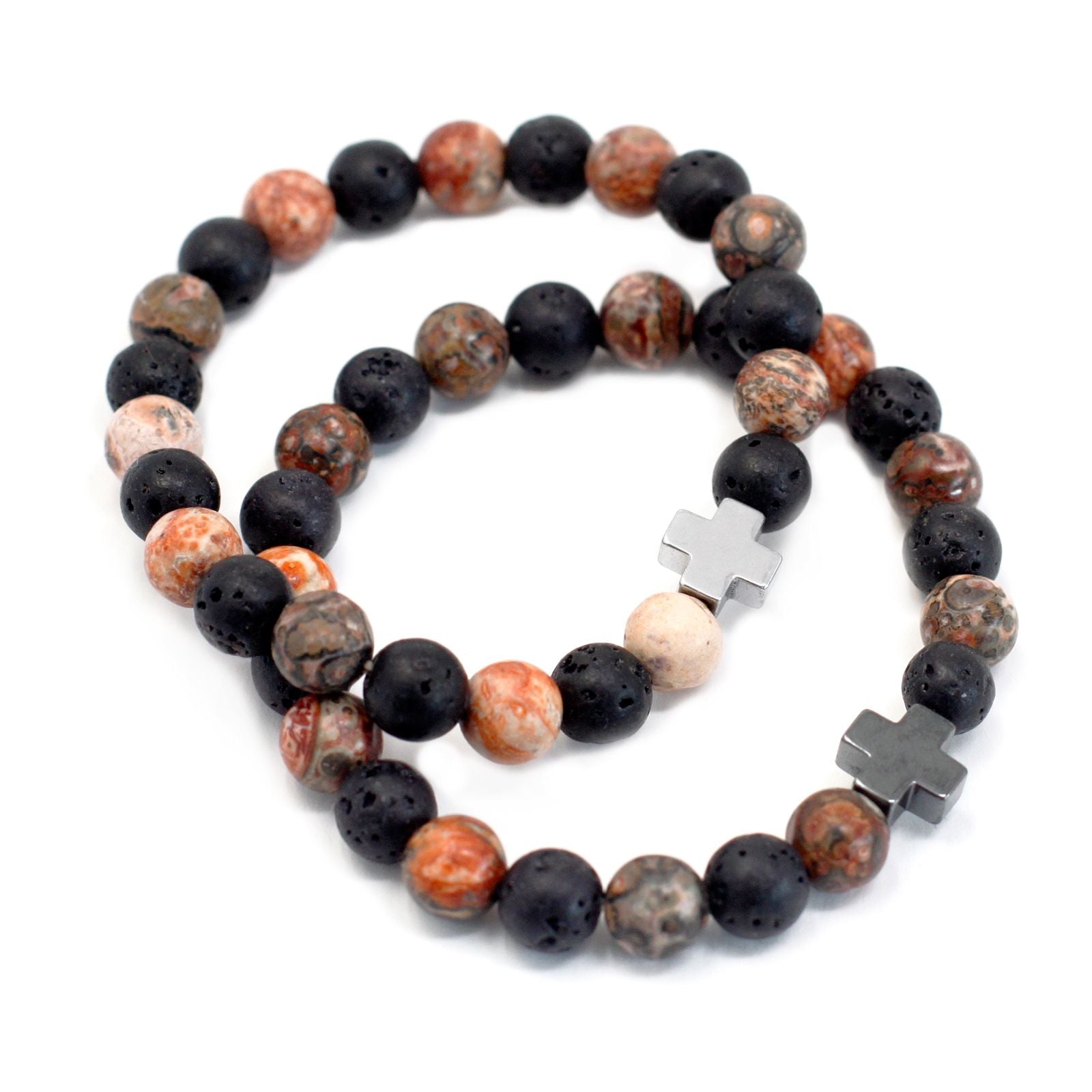 Set of 2 Natural Stone Bracelets – Eternity