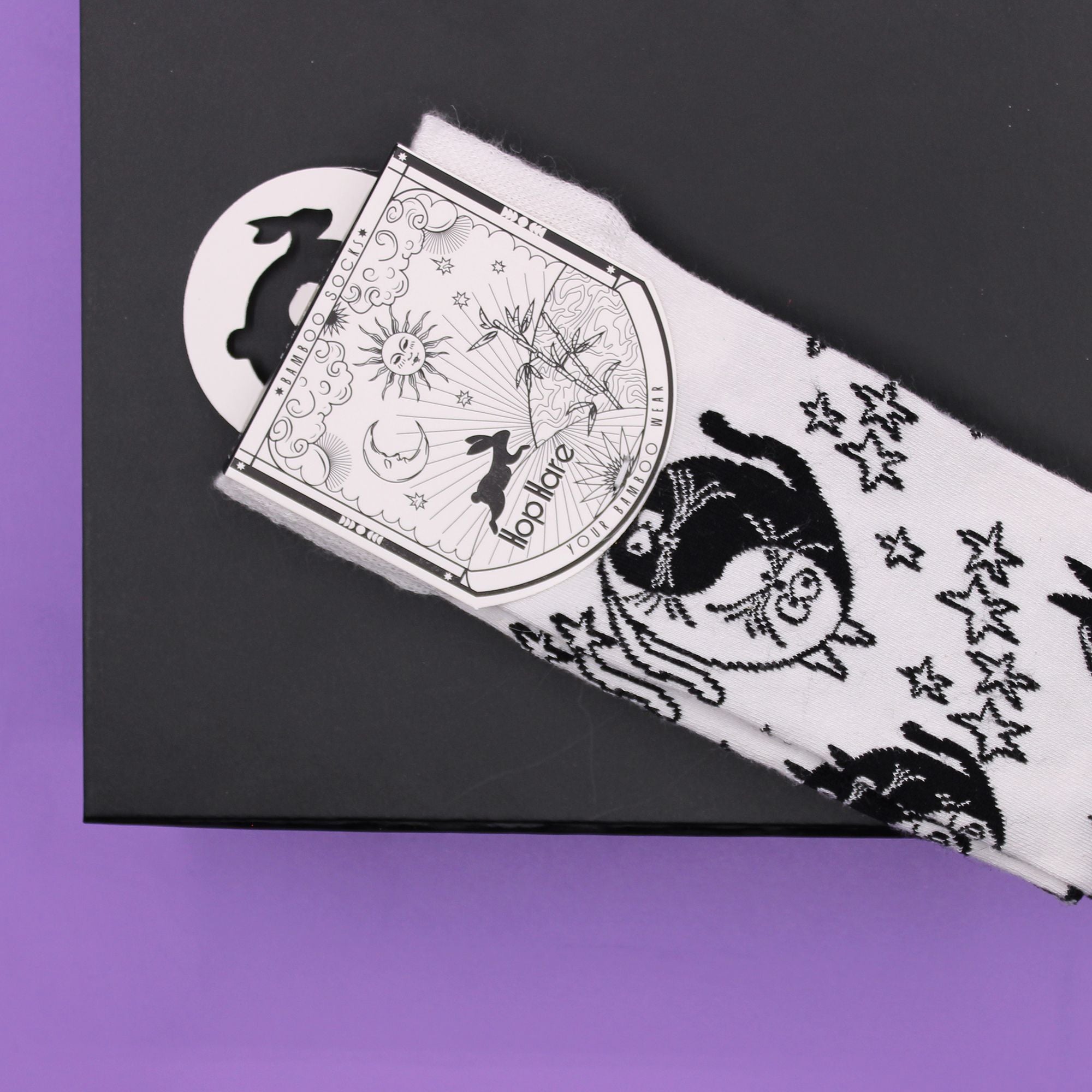Meias de bambu Hop Hare S/M - Yin Yang