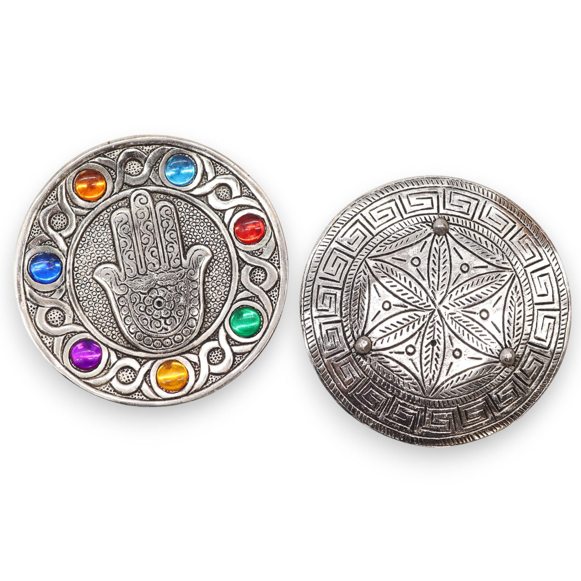 Suporte de Incenso Hamsa Sete Chakras