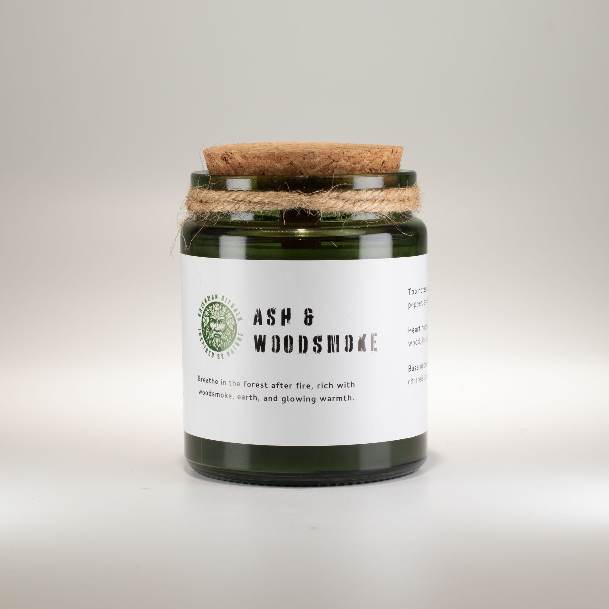 Vela de Soja Greenman Woodwick Cinza e Fumo de Madeira