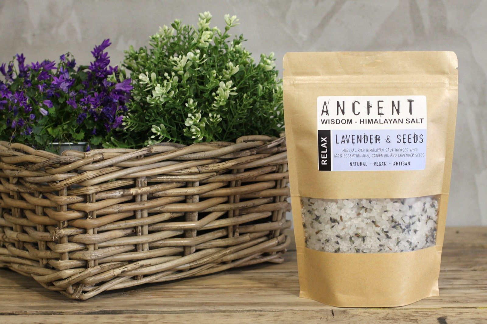 Mistura de Sais de Banho dos Himalaia 500 g - Relaxante