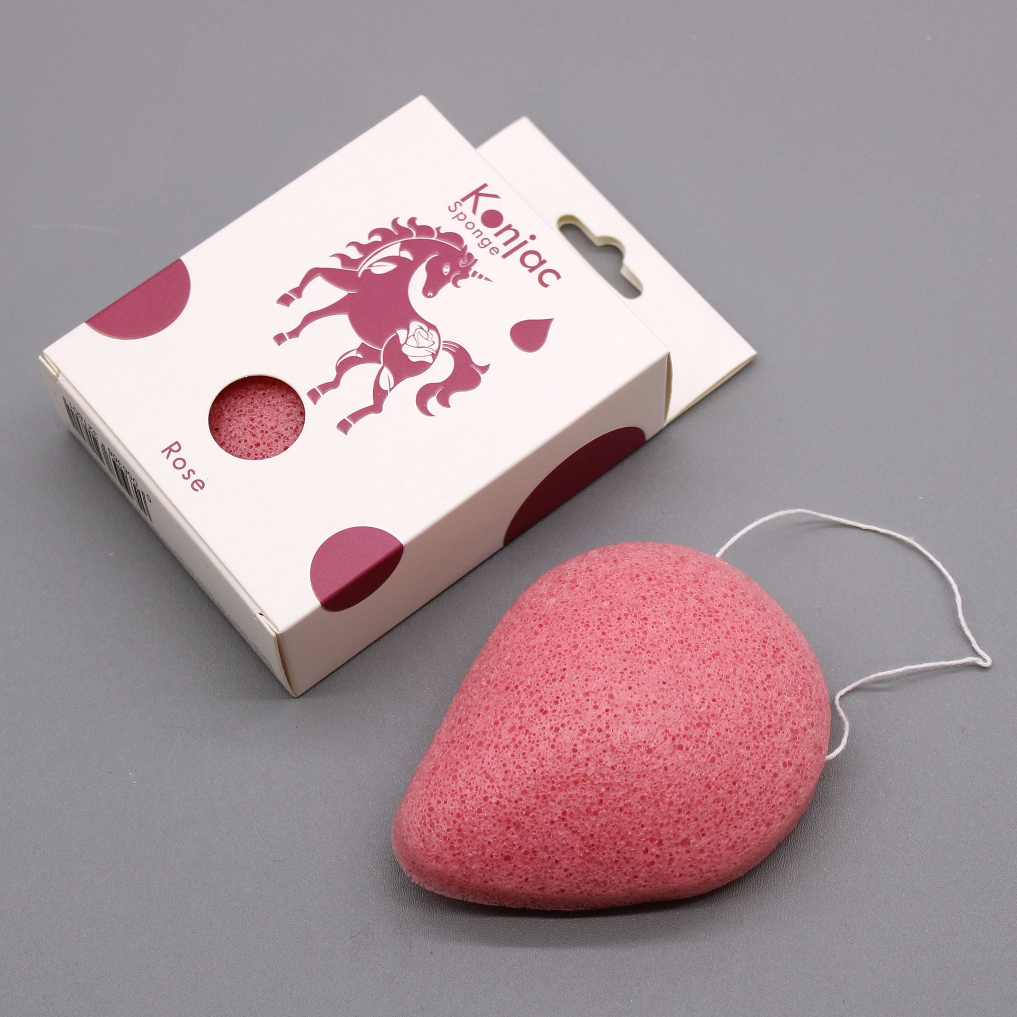 Esponja Facial Konjac con Rosa, Antienvejecimiento