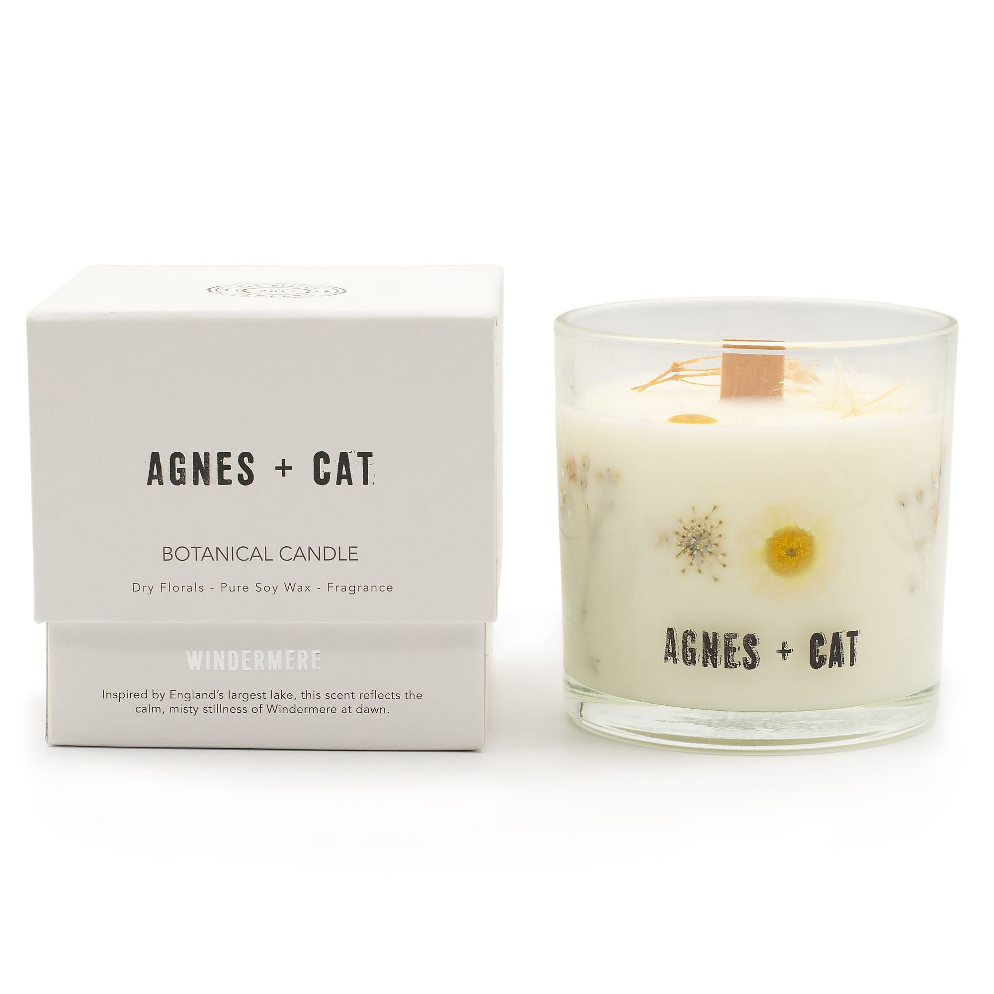 Vela Botânica de Cera de Soja Agnes + Cat Windermere