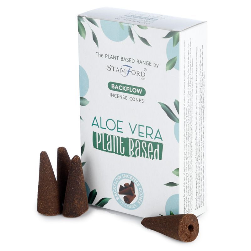 Cones de Incenso de Fluxo Inverso à Base de Plantas Aloé Vera