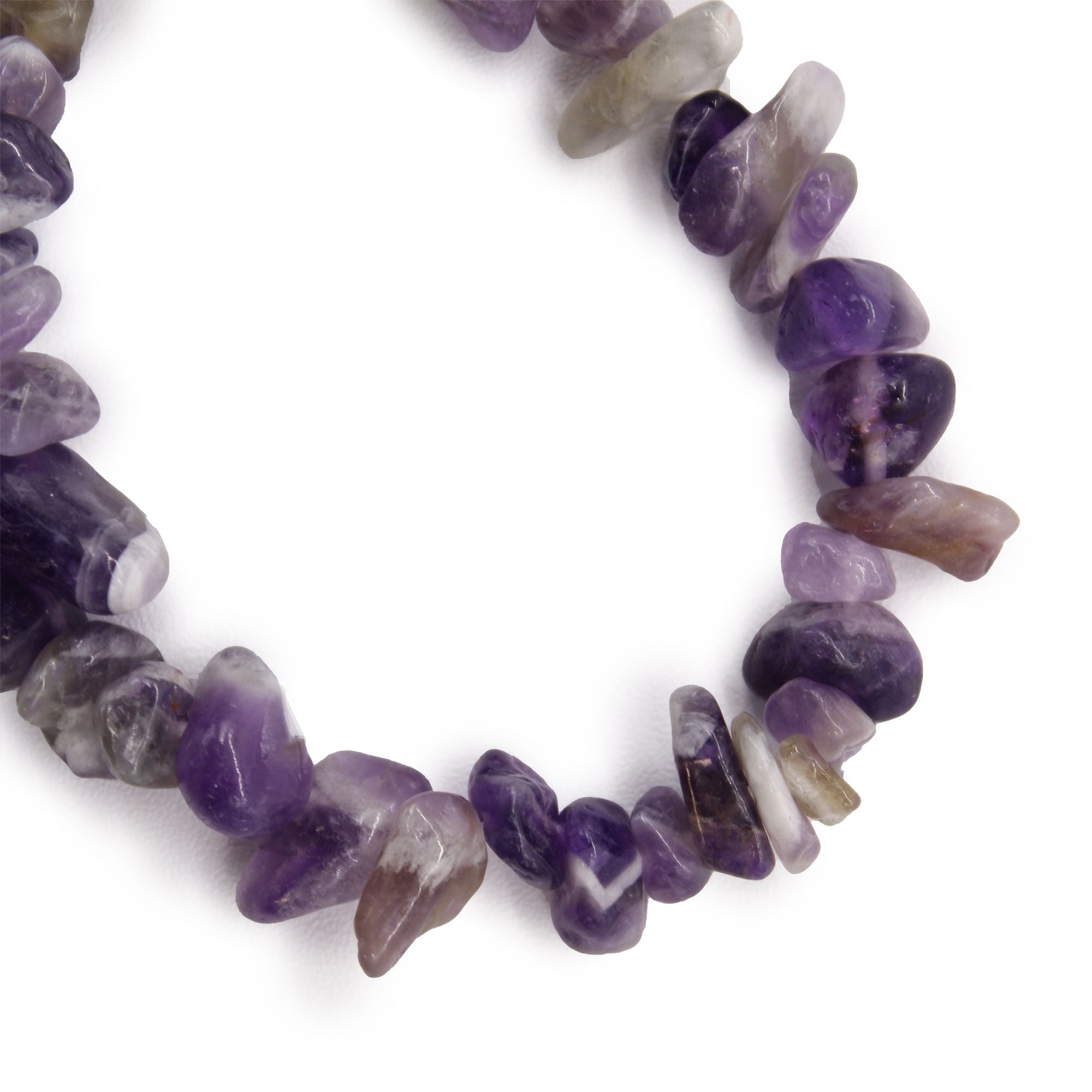 Pulseira em Fragmentos de Pedras Naturais – Ametista